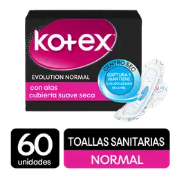 Kotex Toallas Femeninas Normal Con Alas