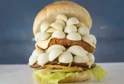 Hamburguesa Doble Mixta con Huevo