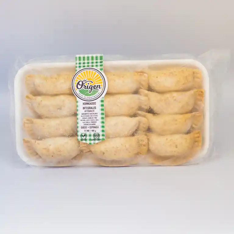 Empanadas Integrales De Espinaca Delorigen x 12