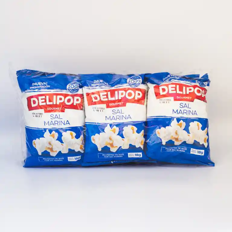 Delipop Palomitas con Sal Marina