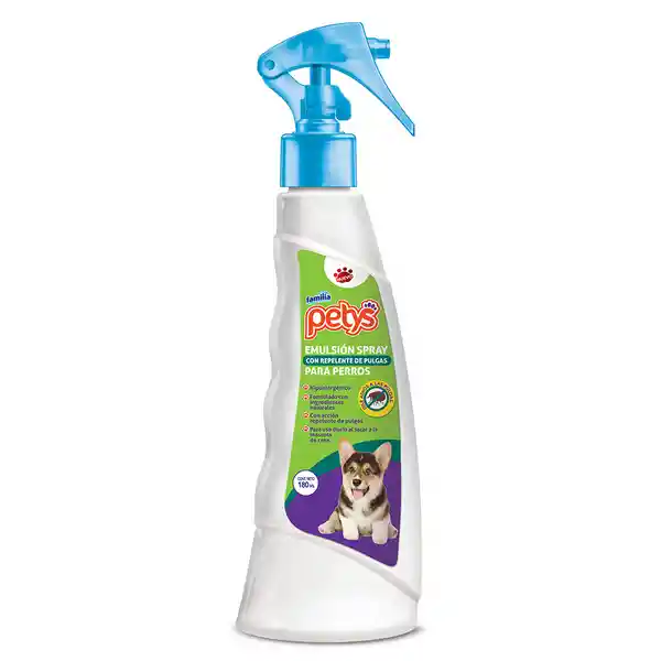 Petys Spray Perros Con Repelente Pulgas 180 Ml
