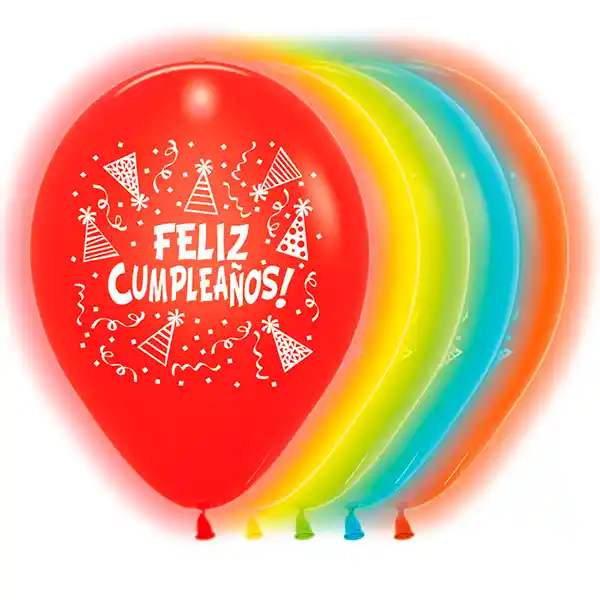 Globos R12 Inf Feliz Cumplea–os Gorritos C Cristal X 12 Sempert