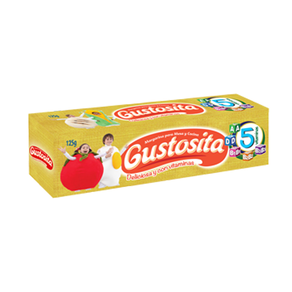Gustosita Margarina para Mesa y Cocina 125 g