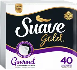 Suave Gold Servilleta Gourmet Doble Hoja