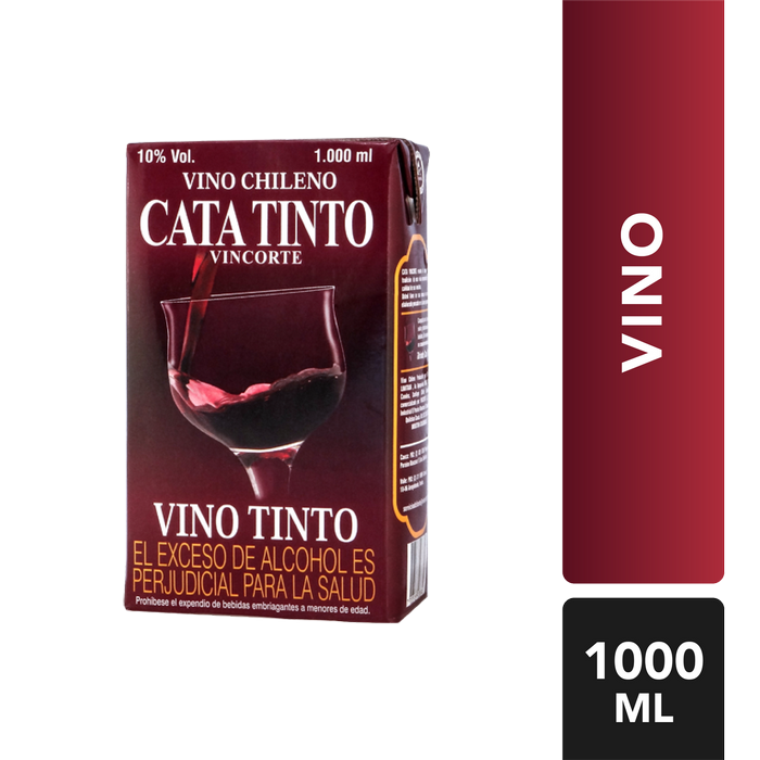 Cata Tinto Vino Tinto Chileno 1000 ml