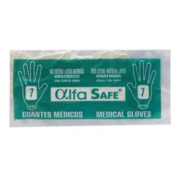 Alfa Safe Guantes Médicos Anatómicos Talla 7