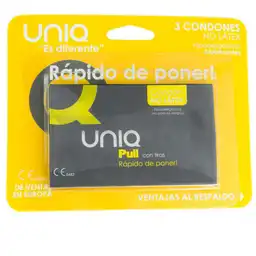 Uniq Condones Pull con Tiras y sin Latex