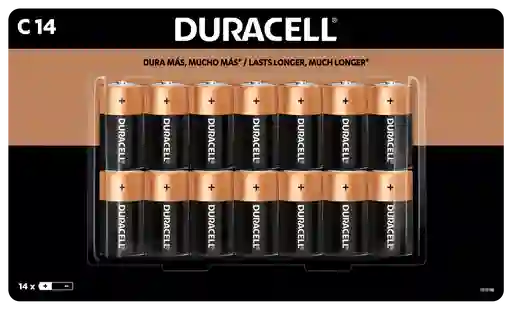Duracell Pilas C X14 Alcalinas