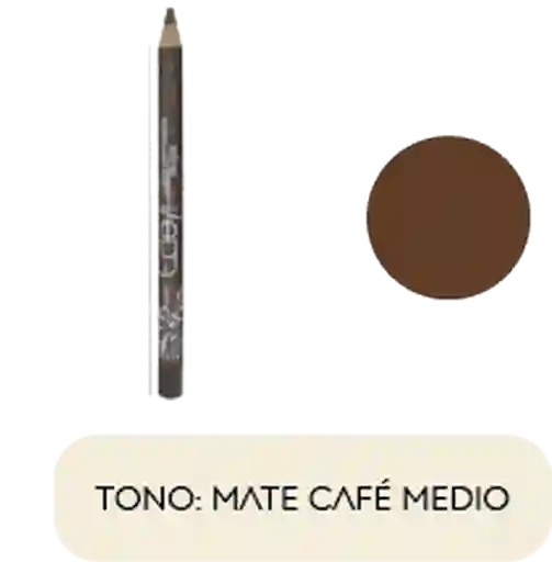 Ecleyr Lapiz De Cejas - Ojos Tono Mate Café Medio