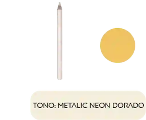 Ecleyr Lapiz De Cejas - Ojos Tono Metalic Neon Dorado