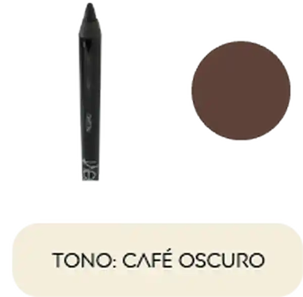 Lápiz Delineador de Ojos  Ecleyr Tono Café Oscuro
