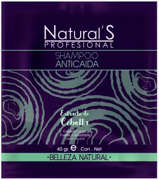 Shampoo Anticaida con Extracto de Cebolla -Natural´s Profesional