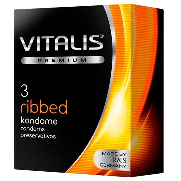Vitalis Condn Ribbed X 3 Unidades