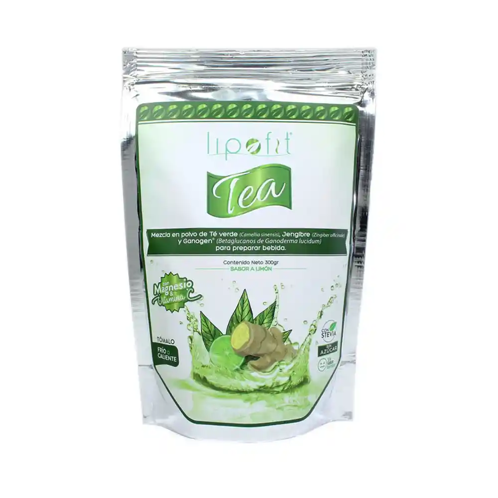 Lipofit Tea en Polvo Sabor a Limón con Magnesio y Vitamina C