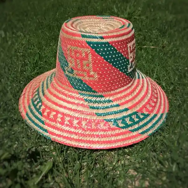 Wayuu Sombrero Tejido En Hoja De Palma