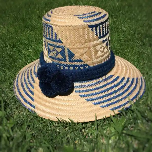 Wayuu Sombrero Tejido En Hoja De Palma