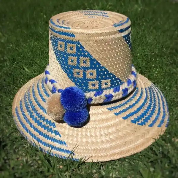 Wayuu Sombrero Tejido En Hoja De Palma