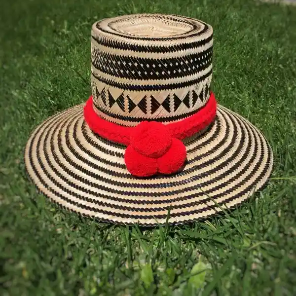 Wayuu Sombrero Tejido En Hoja De Palma