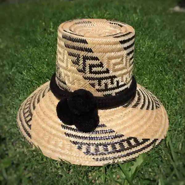 Wayuu Sombrero Tejido En Hoja De Palma