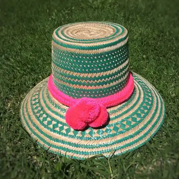 Wayuu Sombrero Tejido En Hoja De Palma