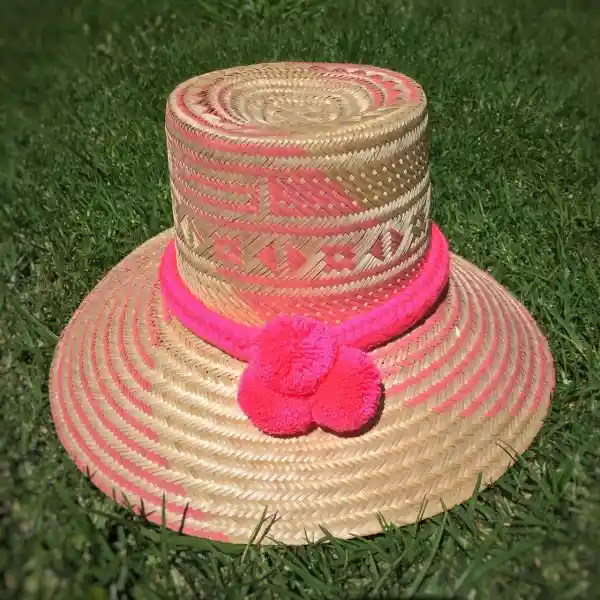 Wayuu Sombrero Tejido En Hoja De Palma