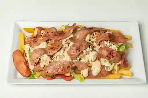 Salchipapa Mega Asada