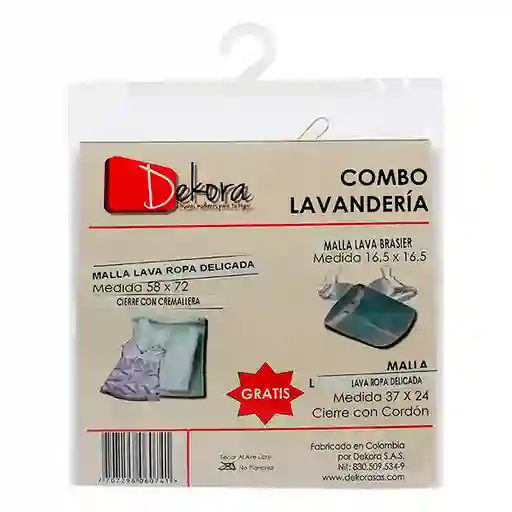 Dekora Home Pack De Bolsas Para Lavadora Delicasa 60741