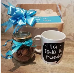 Regalo Mug Ceramica Y Galletas