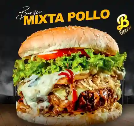 Hamburguesa Burger Mixta de Pollo
