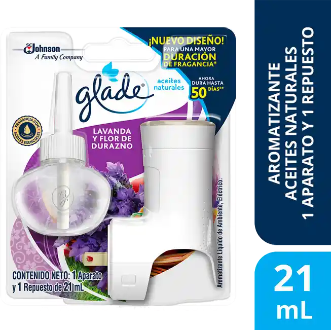 Glade Aceite Unidad Electrica Lavanda Y Flor De Durazno