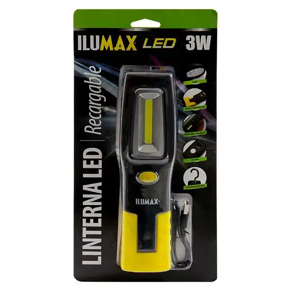 Ilumax Home Linterna Led Recargable Power Bank 3W 1333