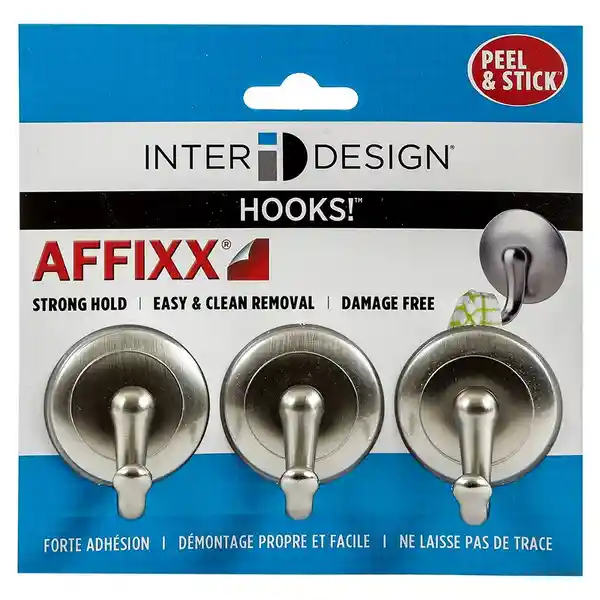 Interdesing Ganchos Pequeño 3 Unidades 93450