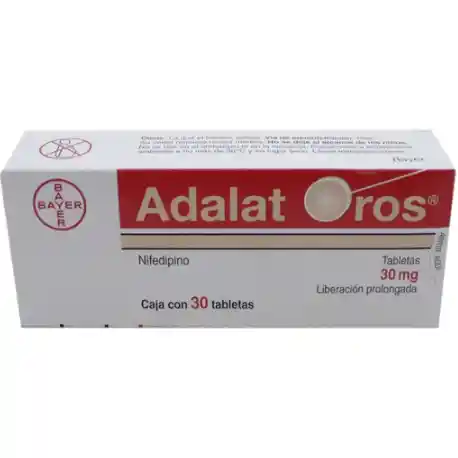Adalat Oros 30 Mg Comp Cj X 30
