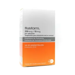 Flutiform Suspensión para Inhalación Oral (250 mcg/ 10 mcg)