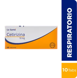 Cetirizina La Santé (10 Mg) Tabletas