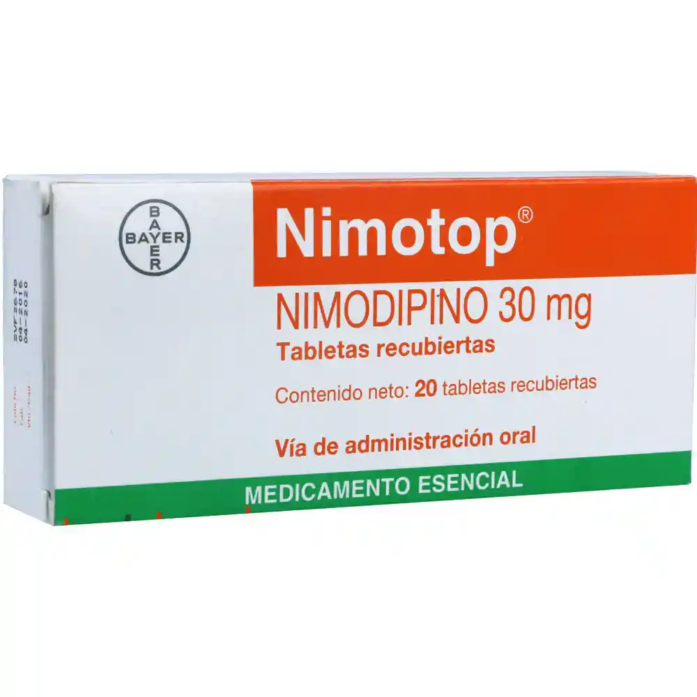 Nimotop Bayer 30Mg X 20 Tabletas NIMODIPINA