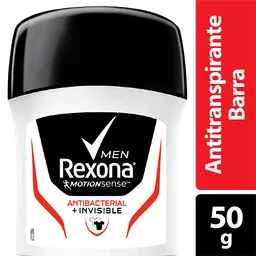 Desodorante Barra Hombre Rexona Antibacterial + Invisible 50G