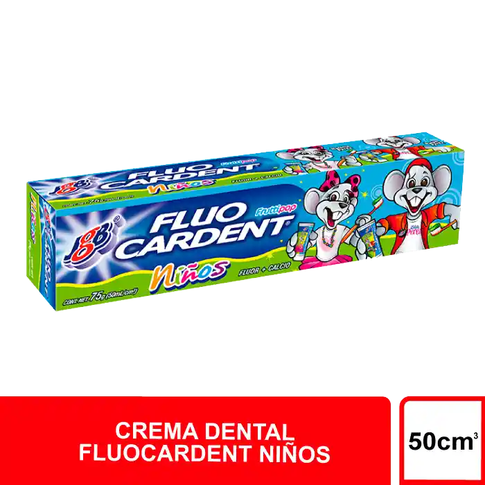 Fluocardent Crema Dental Fruttipop para Niño