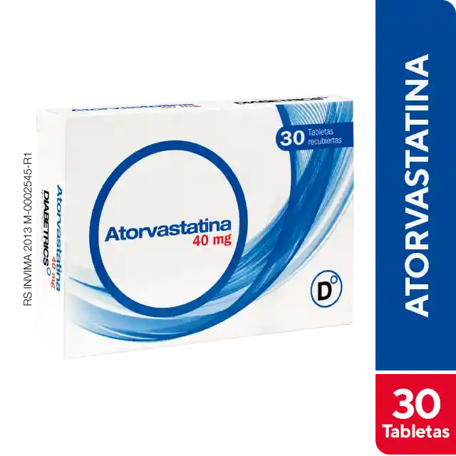 Atorvastatina Diabetrics Healthcare40Mg 30Tab