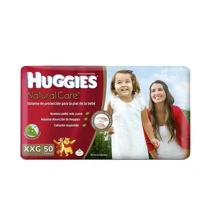 Pañales Huggies Natural Care Etapa 5 Pack con 50 Unidades