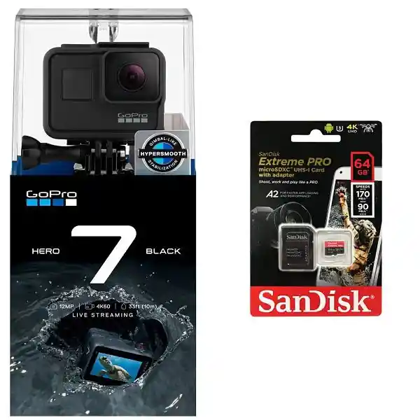 Gopro Hero 7 Black + Memoria 64Gb