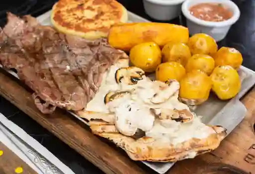 Mixto Champiñon: Gratis Sopa y Limonada