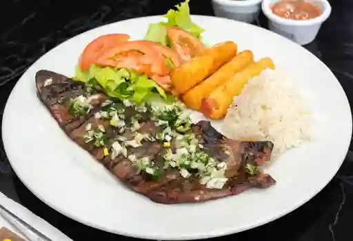 Higado Asado con Picadillo