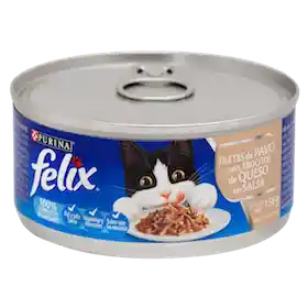 Felix Alimento Húmedo Filetes Pavo Trocitos De Queso 156Gr