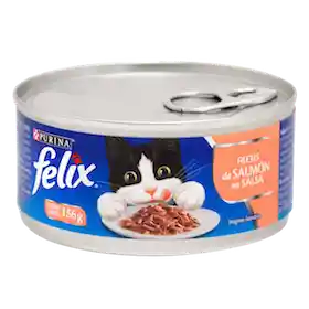 Felix Alimento Húmedo Filetes Salmón En Salsa 156Gr