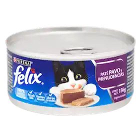 Felix Alimento Húmedo Paté Pavo Y Menudencias 156Gr