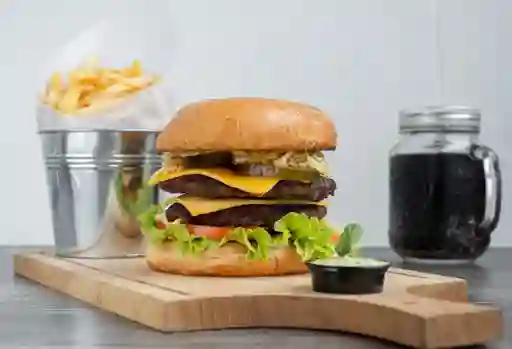 Double American Burger Combo
