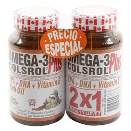 Omega-3 Natural Freshly Oferta 2X1 Colsrol Plus X 50 Capsulas