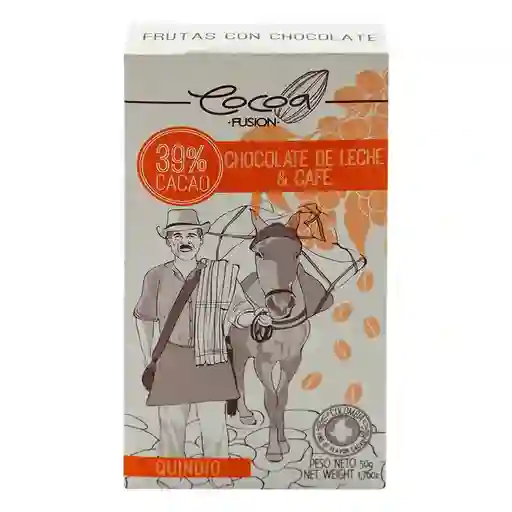 Cocoa Frutas Con Chocolate De Leche Y Café