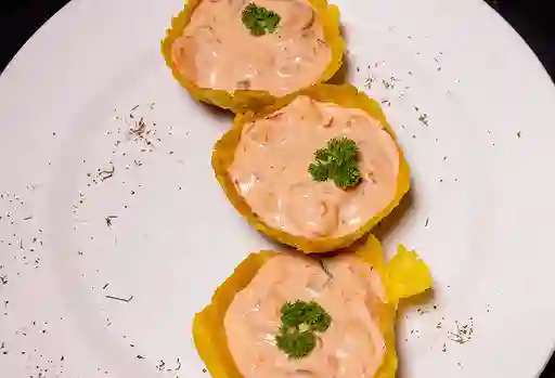 Patacones con Camarón